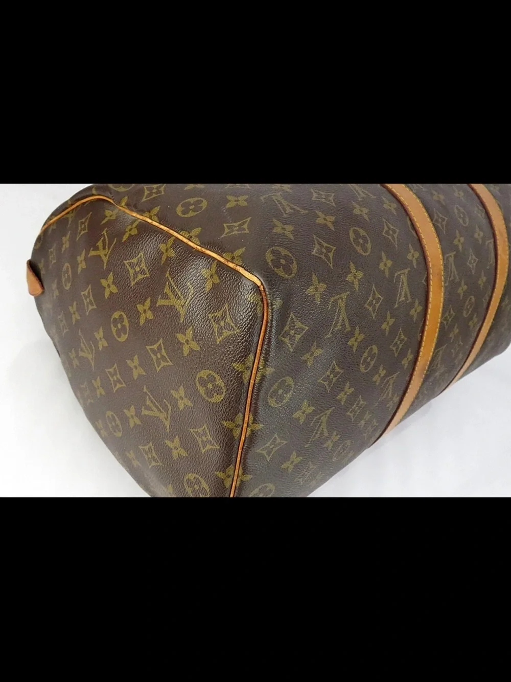 Louis Vuitton Monogram Canvas Duffle Bag in Brown and Tan